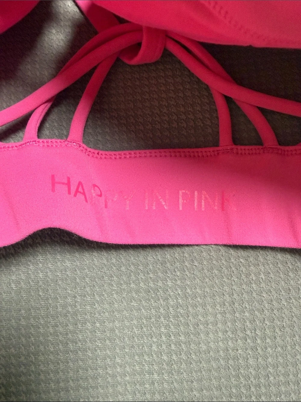 Sweaty Betty Pink Longline Sports Bra | Medium | Strappy Back | Medium Support